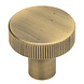 Messtique Kastknop Lines Radio | 32mm | antiek Messtique Kastknop Lines Radio | 32mm | antiek