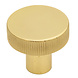 Messtique Kastknop Lines Radio | 32mm | gepolijst messing Messtique Kastknop Lines Radio | 32mm | gepolijst messing