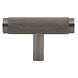 Messtique Kastknop Knurled T-Bar | 50mm | antraciet Messtique Kastknop Knurled T-Bar | 50mm | antraciet