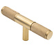 Messtique Kastknop Knurled T-Bar | 75mm | gepolijst messing ongelakt Messtique Kastknop Knurled T-Bar | 75mm | gepolijst messing ongelakt