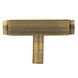 Messtique Meubelknop T-Model "Lines" 50mm | Antiek Messing Messtique Meubelknop T-Model "Lines" 50mm | Antiek Messing