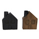 Gifts Amsterdam Kaarshouder House S | zwart of bruin mangohout Gifts Amsterdam Kaarshouder House S | zwart of bruin mangohout