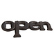Gifts Amsterdam Exclusieve Antiekbruine Flesopener "Open" van Hoogwaardig IJzer Gifts Amsterdam Exclusieve Antiekbruine Flesopener "Open" van Hoogwaardig IJzer