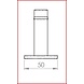 Ludlow Foundries Deurstopper 73mm - zwart gelakt - Ludlow Foundries Ludlow Foundries Deurstopper 73mm - zwart gelakt - Ludlow Foundries