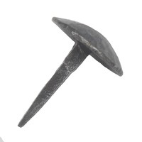 Smeedijzeren deurklopper rond - pewter finish