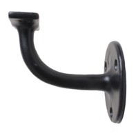 Gietijzeren leuninghouder 70mm - zwart gelakt.