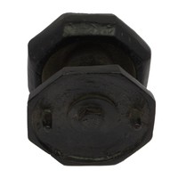 Deurknop gietijzer achthoek enkel G0304