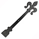 Good in Style Gietijzeren Sierscharnier Fleur-de-Lis 400x108mm Good in Style Gietijzeren Sierscharnier Fleur-de-Lis 400x108mm