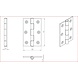 Carlisle Brass IJzeren bladscharnier 76mm Carlisle Brass IJzeren bladscharnier 76mm