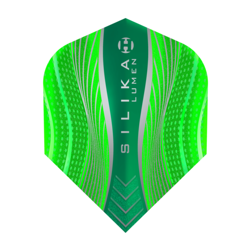 Harrows Harrows Silika Lumen Round NO6 Green Tough Crystalline Coated Darts Flights