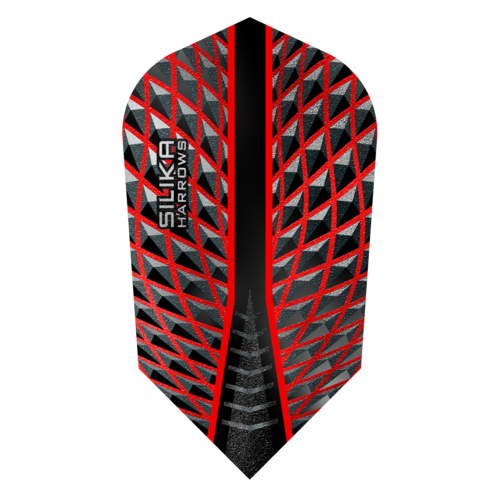 Harrows Harrows Silika Slim Red Tough Crystalline Coated Darts Flights