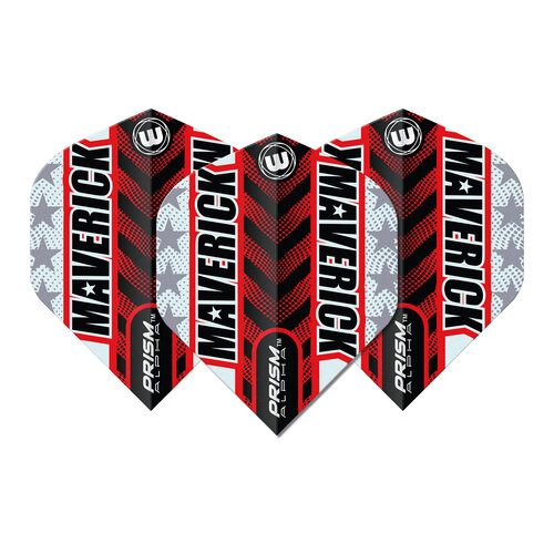 Winmau Winmau Prism Alpha Maverick Black & Red Darts Flights