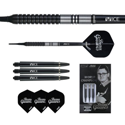 ONE80 Beau Greaves VHD Black Edition 90% Soft Tip Darts