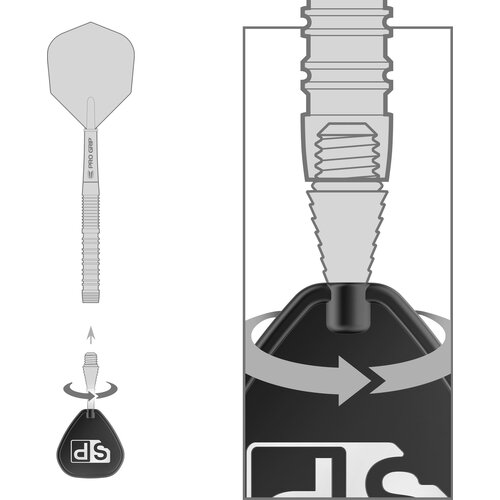 Target Target Titanium Grooved Swiss Point Conversion Point Black