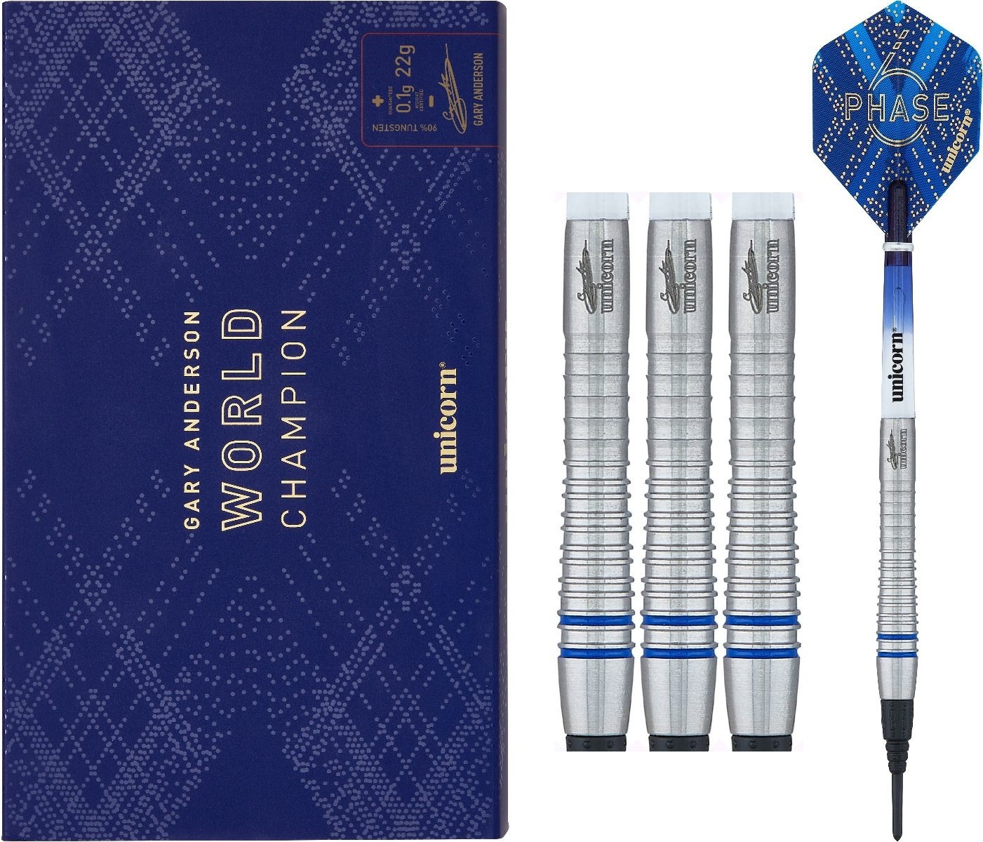 Unicorn Gary Anderson Phase 6 70% Soft Tip Darts