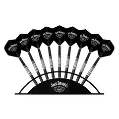 Jack Daniels 9 Darts Display