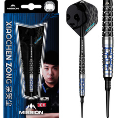 Mission Xiaochen Zong Black & Blue PVD 95% Soft Tip Darts