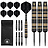 KOTO Black Academy Brass Steel Tip Darts