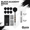 KOTO KOTO Black Academy Brass Steel Tip Darts