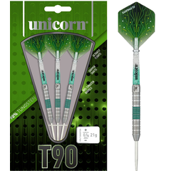 Unicorn Core XL T90 B Green 90% Steel Tip Darts