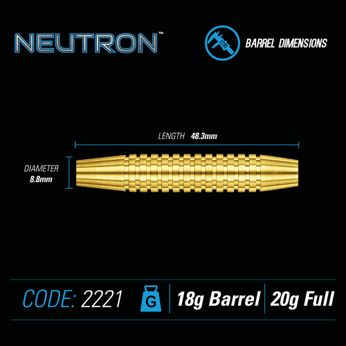 Winmau Winmau Neutron 3 Brass - Soft Tip Darts