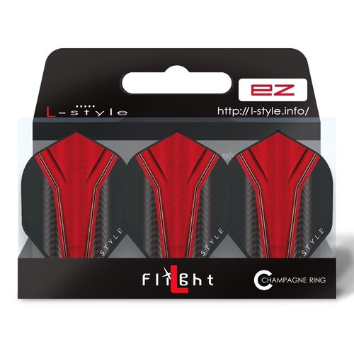 L-Style L-Style Champagne L1 EZ Standard Inception Red Darts Flights