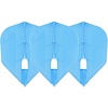 L-Style L-Style Champagne Flight Kami L3 Shape Light Blue Darts Flights