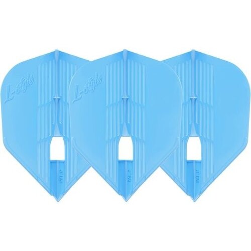 L-Style L-Style Champagne Flight Kami L3 Shape Light Blue Darts Flights