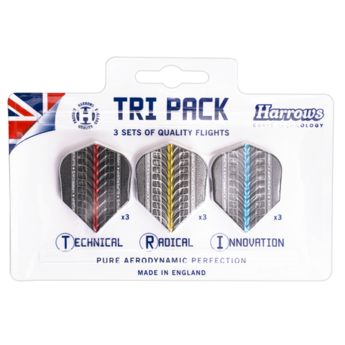 Harrows Harrows Supergrip Flights TRI PACK Darts Flights