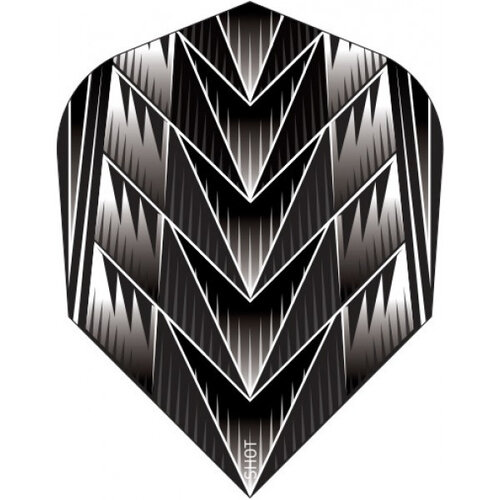 Shot Shot Branded Std.6 Tribal Weapon Black Darts Flights