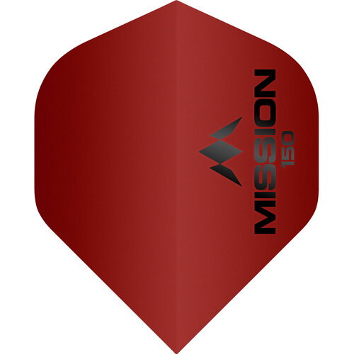 Mission Mission Logo Std NO2 - Red - 150 Micron Darts Flights