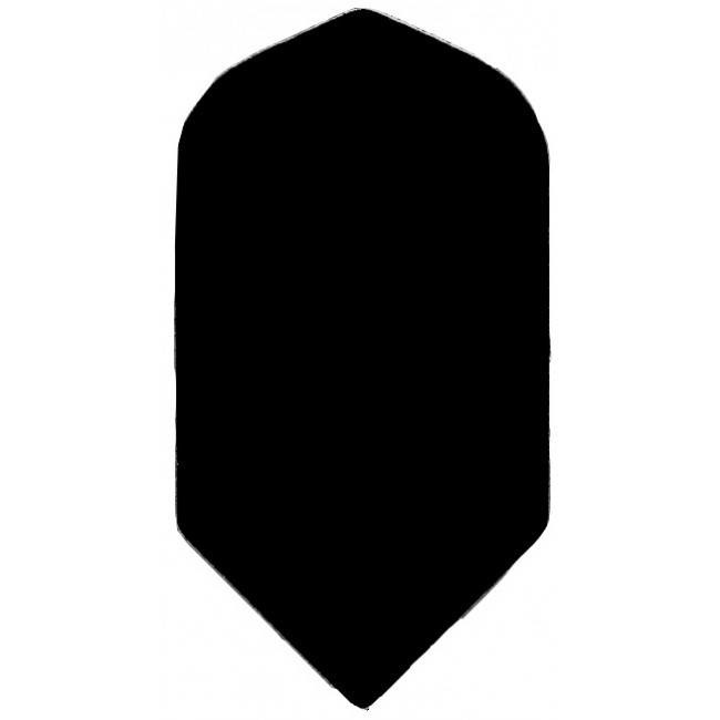 Poly Slim Black Darts Flights