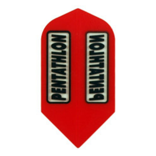 Pentathlon Pentathlon Transparent Slim Red Darts Flights