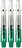 Unicorn Gripper 4 Two-Tone Green Darts Shafts