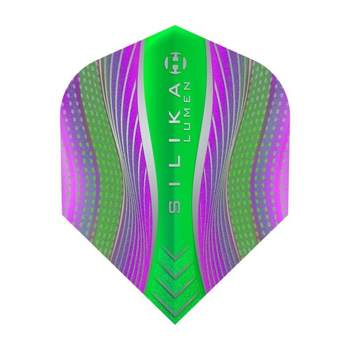 Harrows Harrows Silika Lumen NO6 Purple & Green Tough Crystalline Coated Darts Flights