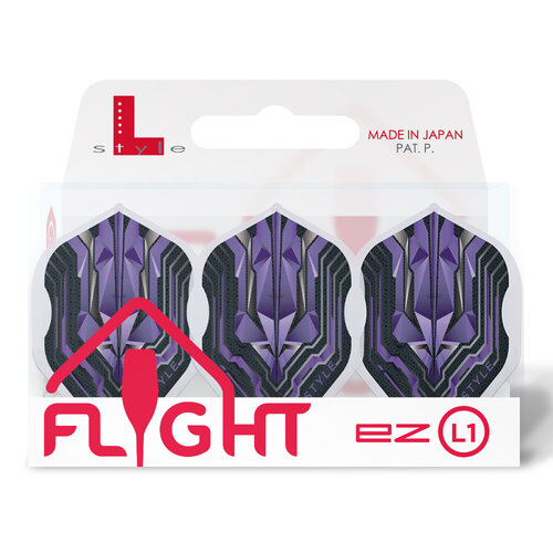 L-Style L-Style Champagne Flight EZ L1 Standard Origin Series Clear Purple Darts Flights