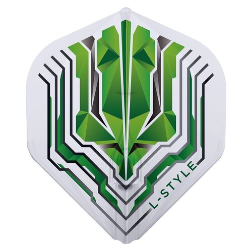 L-Style L-Style Champagne Flight EZ L1 Standard Origin Series Clear Green Darts Flights