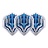 L-Style Champagne Flight EZ L1 Standard Origin Series Clear Blue Darts Flights