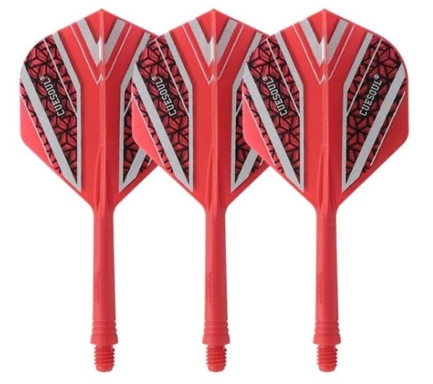 Flights De Fléchettes Cuesoul AK5 - Standard, Couleur Rouge - Lot De 3 (format Standard)