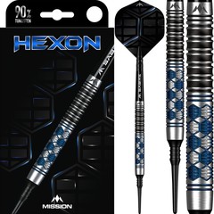 Mission Hexon Blue 90% Soft Tip Darts