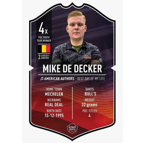 Ultimate Darts Ultimate Darts Card Mike de Decker