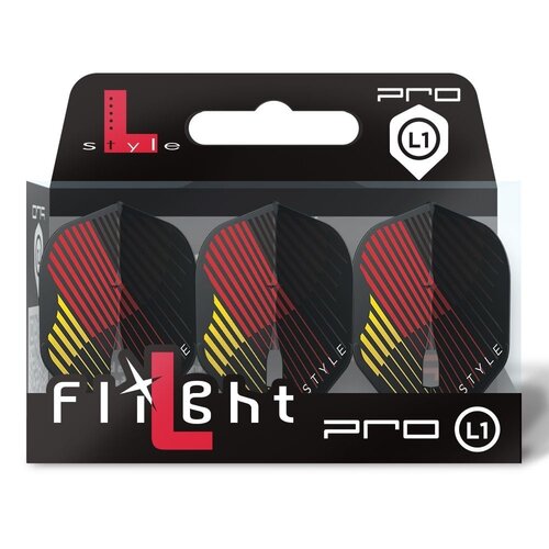 L-Style L-Style L1 RYB Series Type C Clear Black Darts Flights