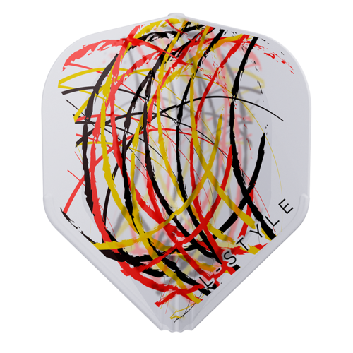 L-Style L-Style L1 EZ RYB Series Type B Clear White Darts Flights