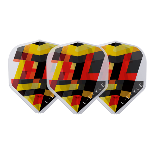 L-Style L-Style L1 EZ RYB Series Type A Clear White Darts Flights