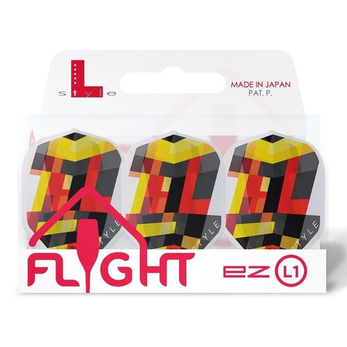 L-Style L-Style L1 EZ RYB Series Type A Clear White Darts Flights