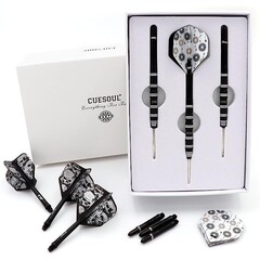 Cuesoul Challenge Black White 90% Steel Tip Darts