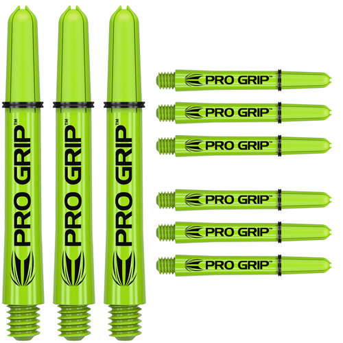 Target Target Pro Grip 3 Set Lime Green Darts Shafts