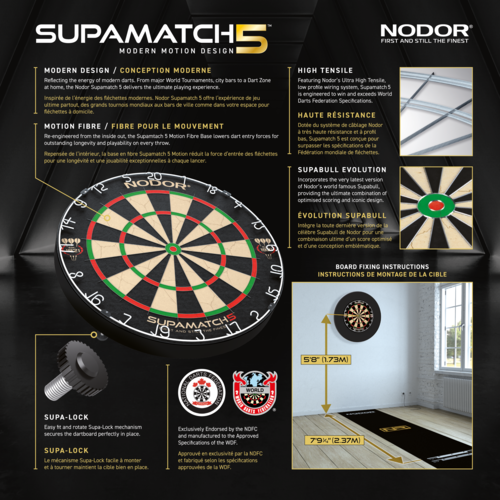 Nodor Nodor Supamatch 5 Dartboard