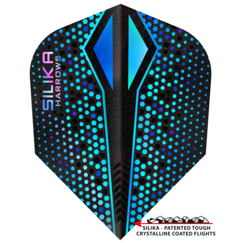 Harrows Harrows Silika X Colour Shift Blue NO6 Tough Crystalline Coated Darts Flights