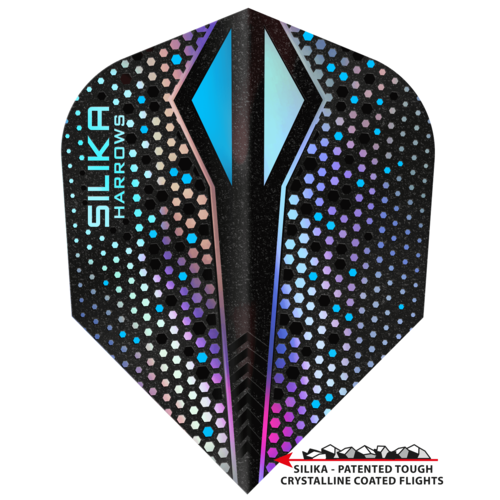 Harrows Harrows Silika X Colour Shift Silver NO6 Tough Crystalline Coated Darts Flights